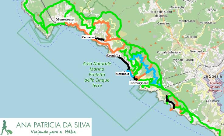 The most beautiful trails of Cinque Terre